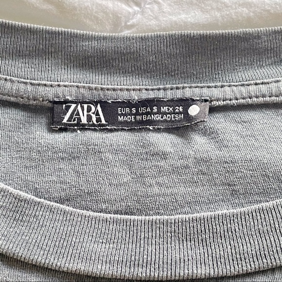 ZARA | Gray t-shirt - Picture 2 of 2